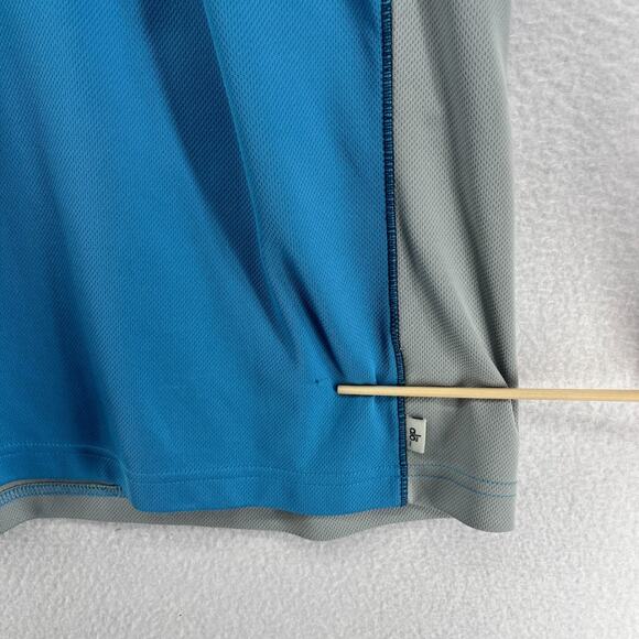 ALO Shirt Mens 2XL Cool Fit Performance Short Sleeve Colorblock Jersey Blue - Picture 11 of 15